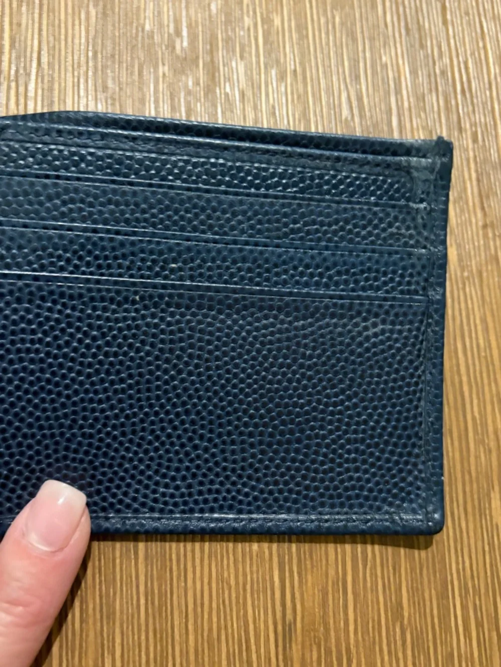 Salvatore Ferragamo men's textured leather bifold wallet with Gancini logo